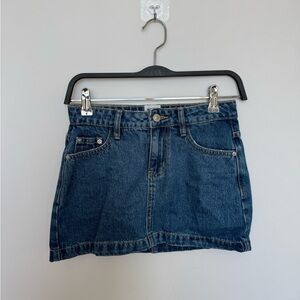 Princess Polly Blue Denim Mini Skirt